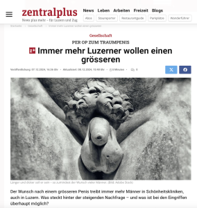 Penisvergrösserung und Penisverdickung