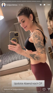 Larissa Hodgson Bachelorette Brustvergrösserung Resultat